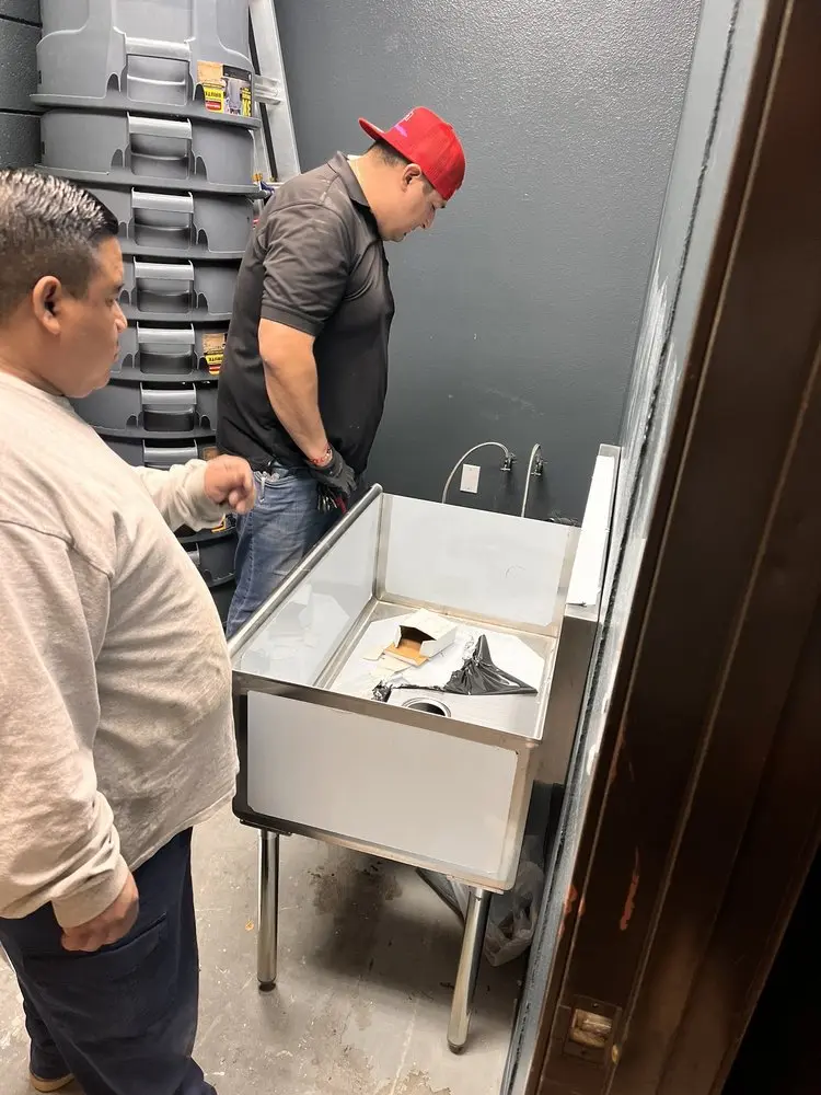 Commercial plumbing and sink installation in Gordon
